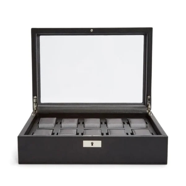 viceroy watch box for 10 watches, front side, opened