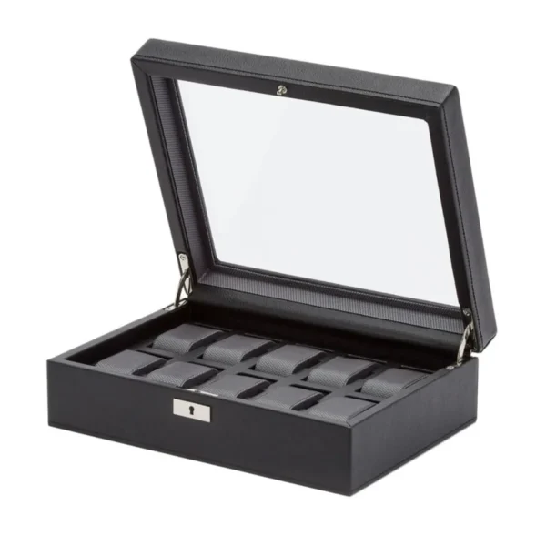 viceroy watch box for 10 watches, side view open